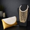 Beaded Neckpiece/clutch set NGML052