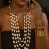 White Bone Neckpiece NGML048