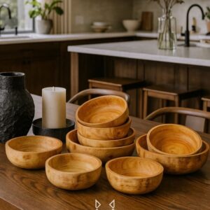 Wooden Serving Bowl Large PGML003