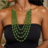 Green Glass Neckpiece NGML049