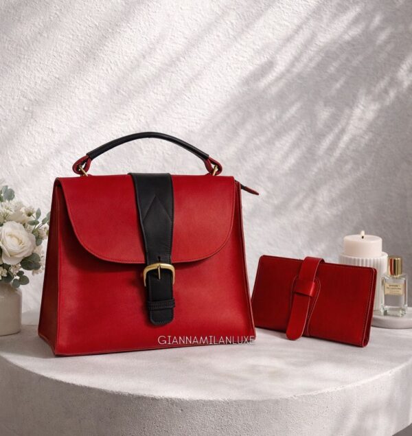 CLAUDIA Enmara Mini Leather Tote Bag Set LGML005