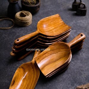 Wooden Scoop Spoon Set