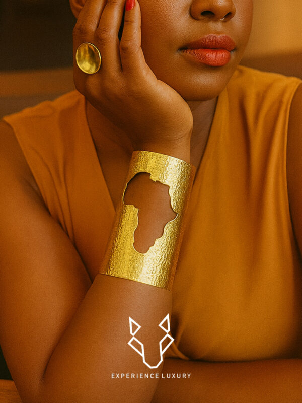 Hollow African Brass Bracelet