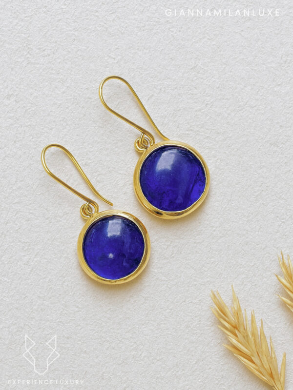Blue Glass Earrings