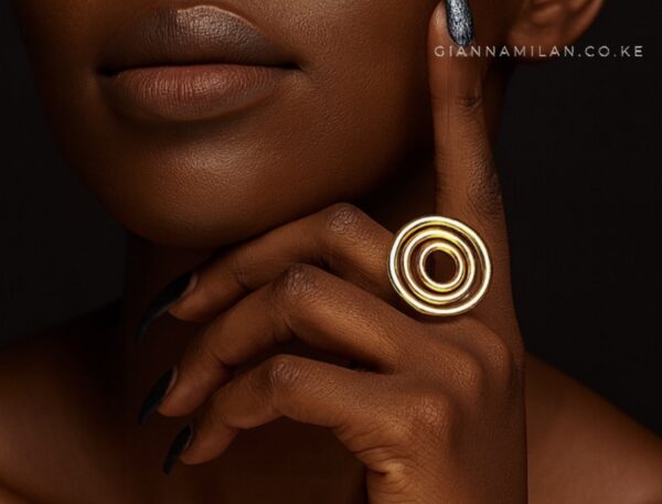Brass Spiral Ring