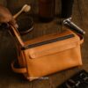 Leather Wash Bag