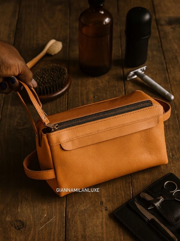 Leather Wash Bag