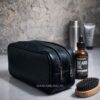 Men Leather Washbag