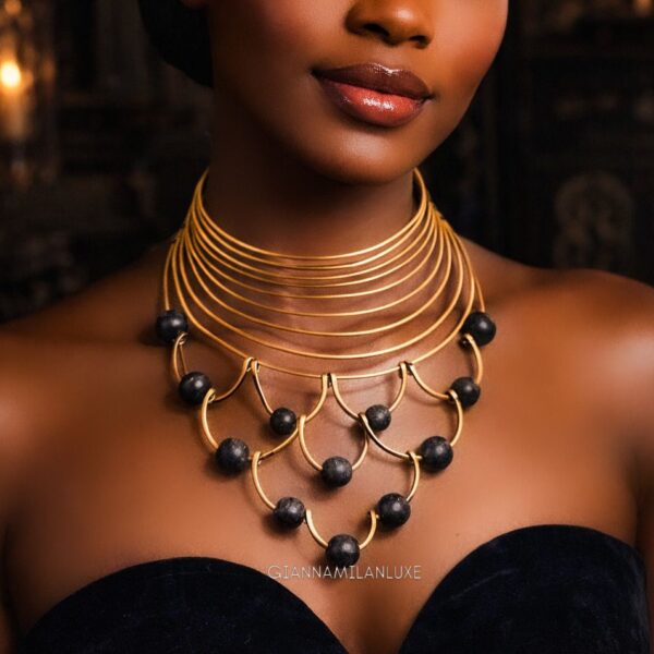 Amber Beads Neckpiece