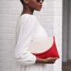 Red Clutch with White Beads