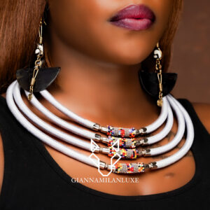 White Thread Neckpiece