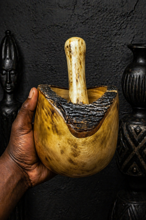 C183B4A2-D112-4425-B2B6-2EB8B49A3230 Wooden Mortar and Pestle