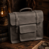 Chestnut Leather Briefcase