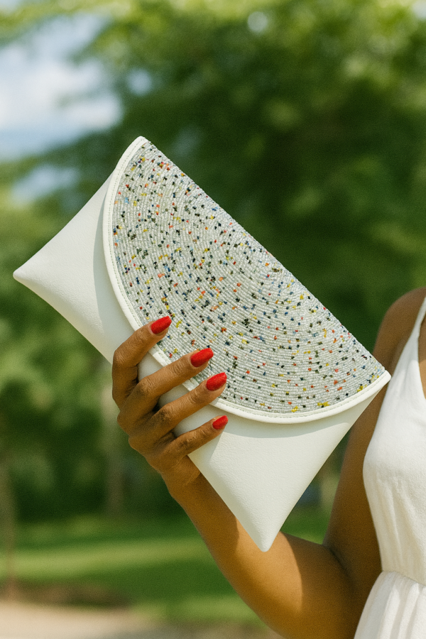 White Clutch Purse