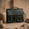 Green Leather Briefcase