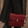 Maroon Leather Briefcase