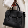 B40B7C8F-E29B-4C31-976C-ADB067C87B32 Mocha Leather Tote Bag