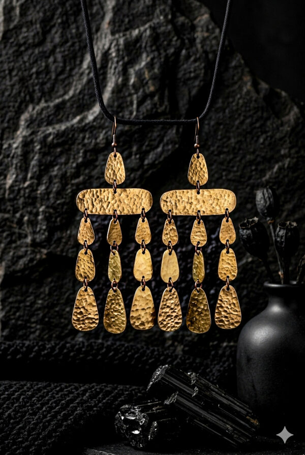 Statement Brass Earrings