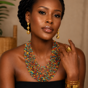 Multicolored Beaded Neckpiece