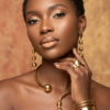 Brass Question mark Choker Set