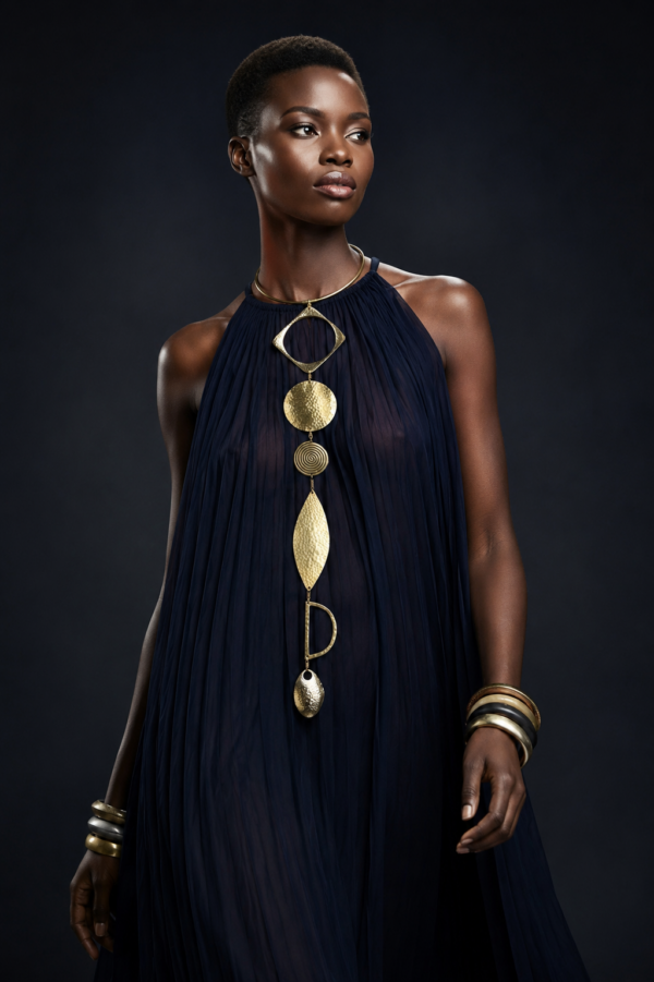LONG DROP BRASS CHOCKER