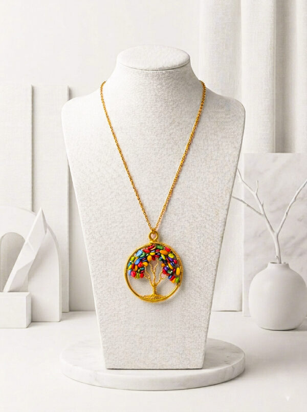 MULTICOLORED TREE PENDANT
