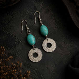 TURQUOISE SILVER EARRINGS