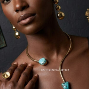 TURQUOISE QUESTIONMARK CHOCKER