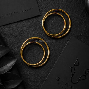 ROUND BRASS EARRINGS