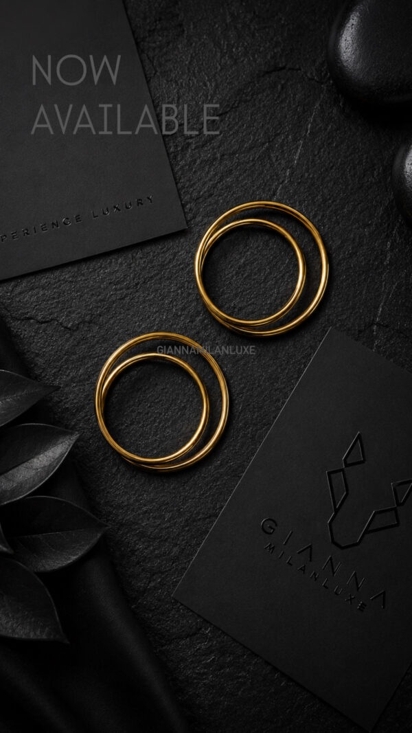 ROUND BRASS EARRINGS