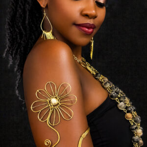 BRASS FLOWER ARMLET
