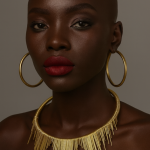 SPIKE BRASS CHOKER SET