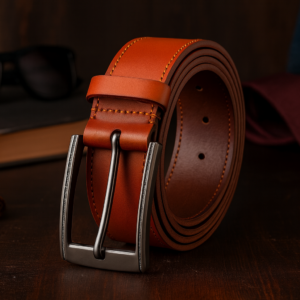 CHESTNUT LEATHER BELT