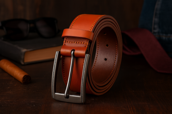 IMG_0789 CHESTNUT LEATHER BELT