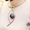 BLUE GLASS CHOKER