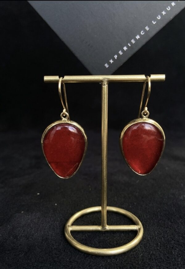IMG_9403 Red Glass Earrings