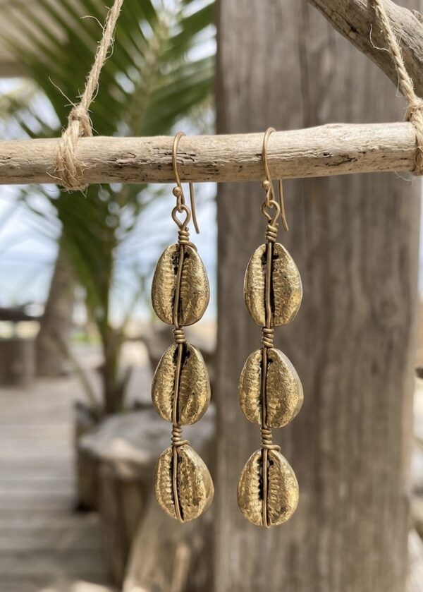 IMG_9424 Brass Shell Earrings