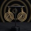 IMG_9442 Spiral Brass Earrings