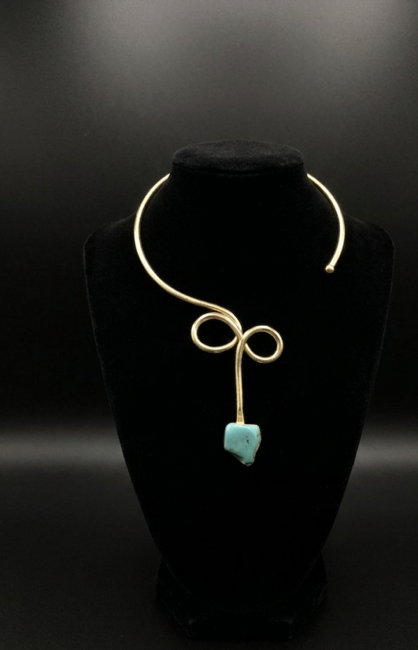 IMG_9526 Brass Turquoise Choker