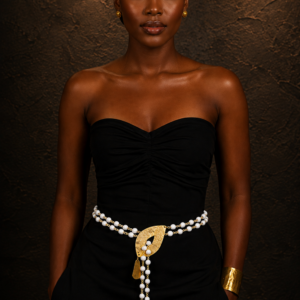 White Beaded Belt