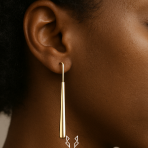 DROP BRASS EARRINGS