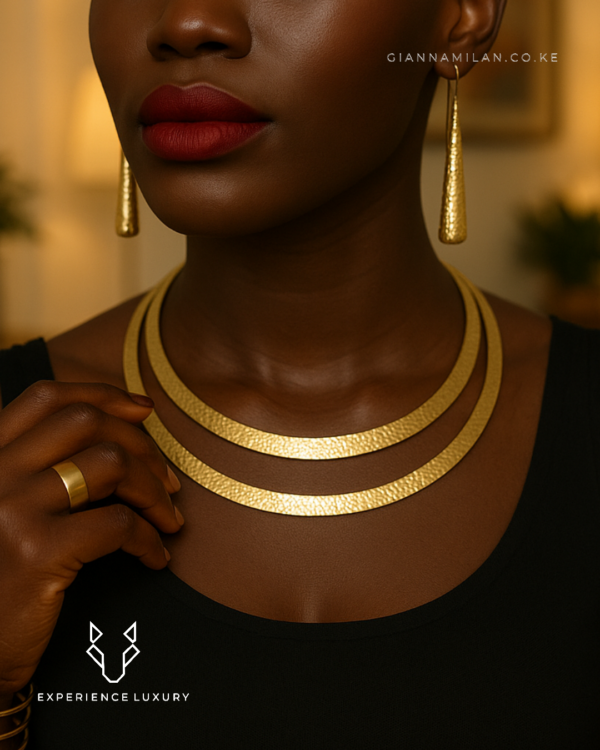 instories_C820014E-5BDE-4B35-9E30-444C451A9F18 DOUBLE BRASS HAMMERED CHOKER SET