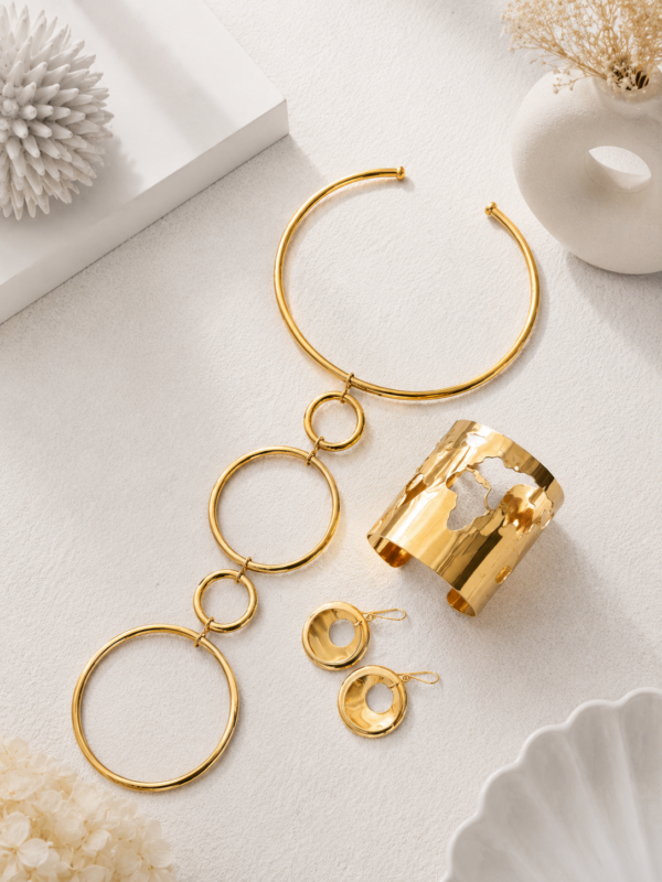 055FE48E-0AC4-4EBB-A5DD-02F3DD1EEAA8 Drop Infinity Brass Choker Set