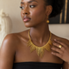 39FCDB50-5ED2-475C-9A25-3EA0D29D9C0E Brass Spike Choker Set