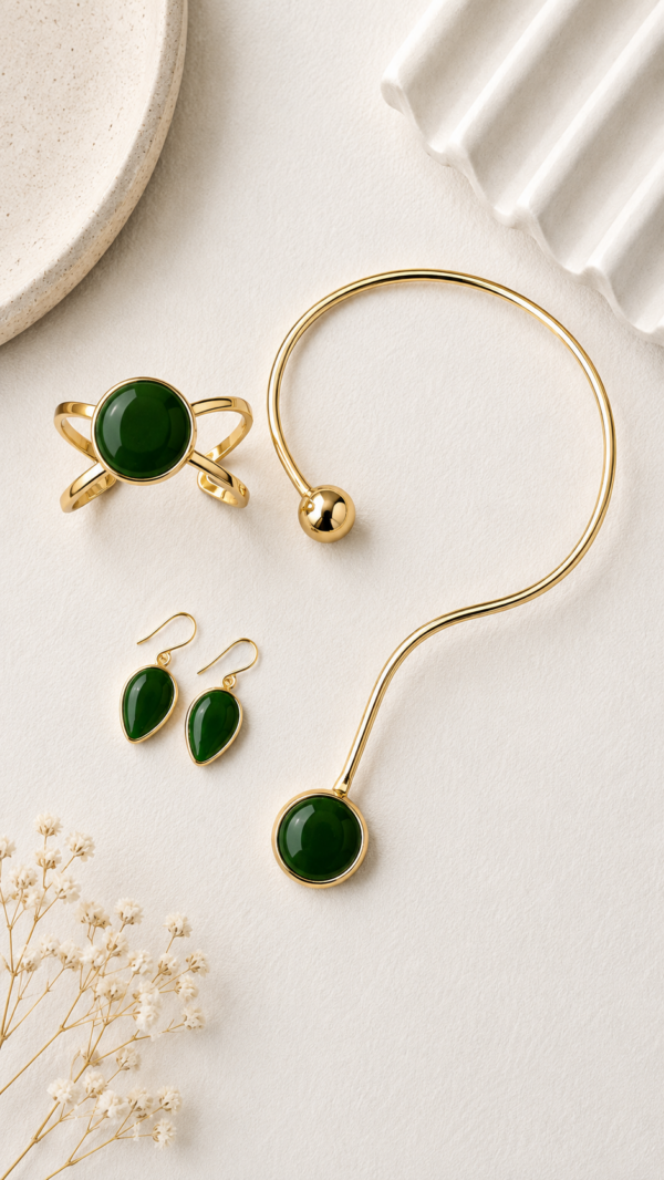 82A11425-C4EC-45D7-8AB3-0A57BE74A450 Green Choker Set