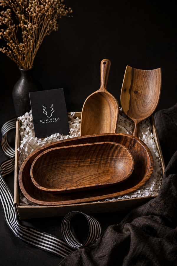 D8EF0DBF-E5E1-4764-91E9-F268B4BA881F Wooden Bread Tray Set