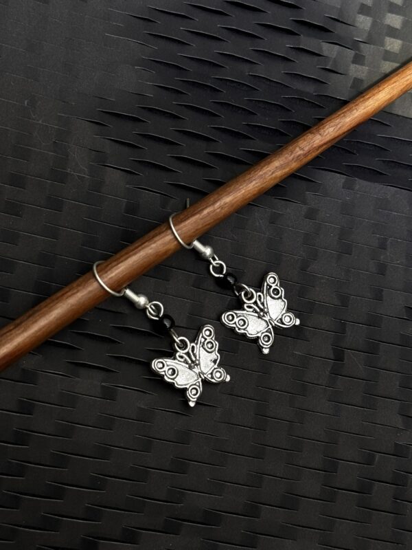 Coated Sliver Butterfly Earrings