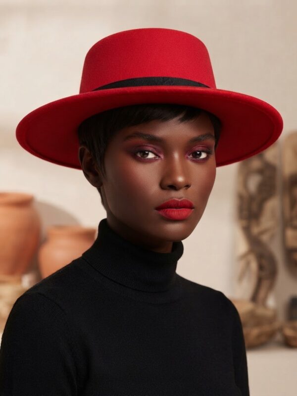 IMG_9805 Flat top Red Fedora