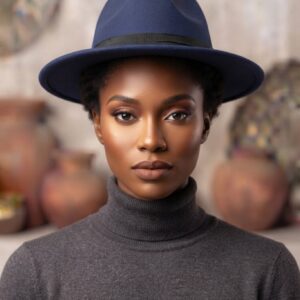 Dark Blue Fedora